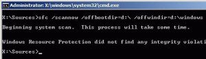system file checker