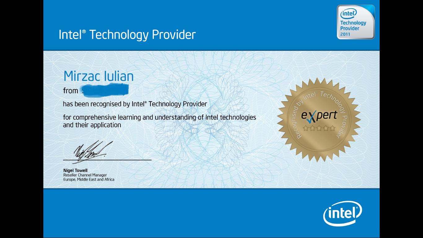 Intel Technology Provider Intel Technology Provider