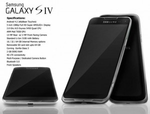 Samsung Galaxy S4 – posibil design