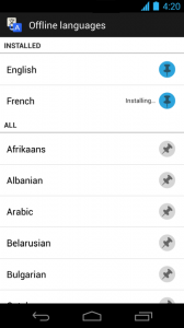 Google Translate traduce si offline acum pe Android !