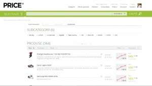 Noul design Price.ro dezvaluit accidental ?