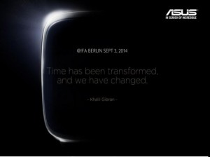 ASUS va prezenta la IFA Berlin 2014 un smart watch