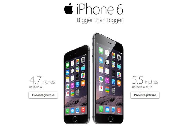 Precomandă iPhone 6 și iPhone 6 Plus la Vodafone!