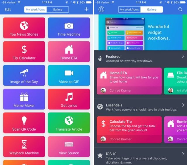 Apple cumpără Workflow – aplicația de automatizare pentru iOS