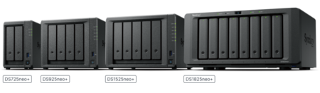 Synology DiskStation neo+: gama DS725neo+, DS925neo+, DS1525neo+ și DS1825neo+